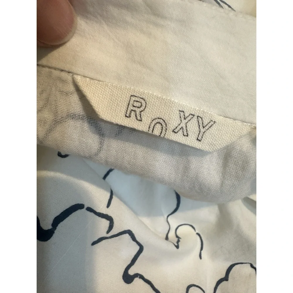 Roxy A-line Midi Skirt Cotton Tropical Print Boho‎ Beach Resort Spring Sz 0